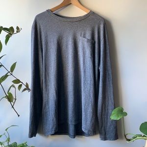GAP 1969 Long Sleeve dark grey heather shirt. XL.